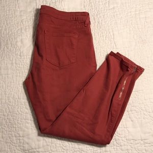 Just Black red jeans